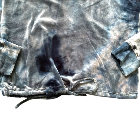 French Laundry Sport Crop Velour Hoodie XL NWT - Picture 4 of 6